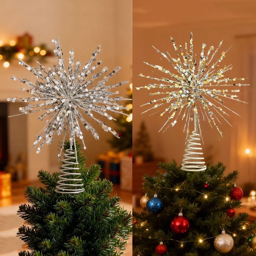 Star Tree Topper - Dayanıklı Işıklı Noel Ağacı Yıldızı Tepesi