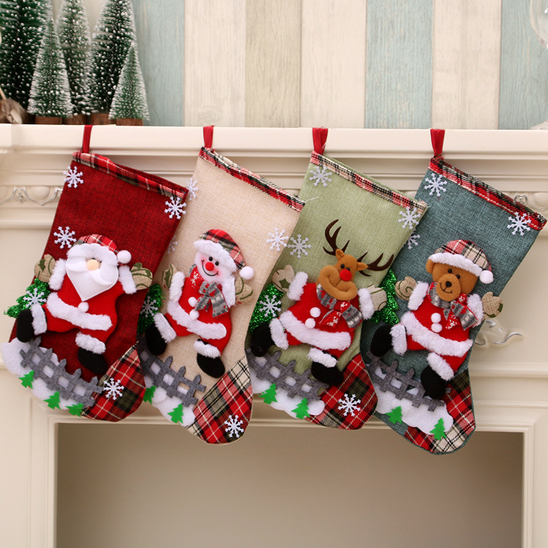 Christmas Stocking Hanging - 31 cm Büyük Noel Çorap Noel