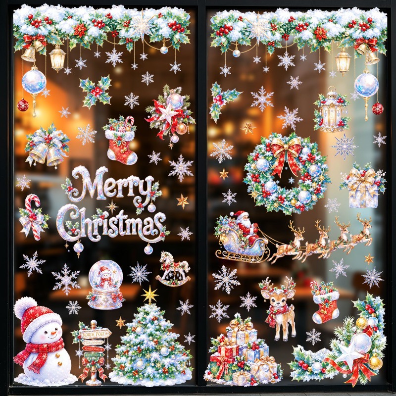 9 Adet Noel Statik Pencere Çık - Snowflake Window Decal incelemesi ve fiyatı