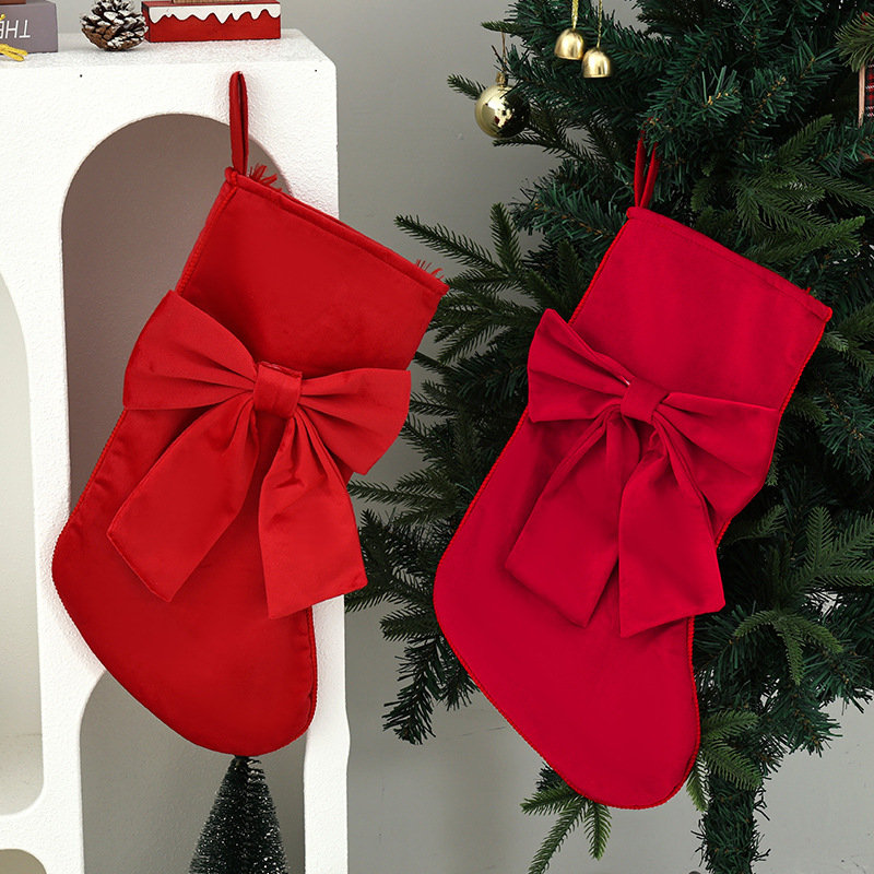 1 adet Noel Çorabı, Fiyonklu H - Christmas Stocking Hanging incelemesi ve fiyatı