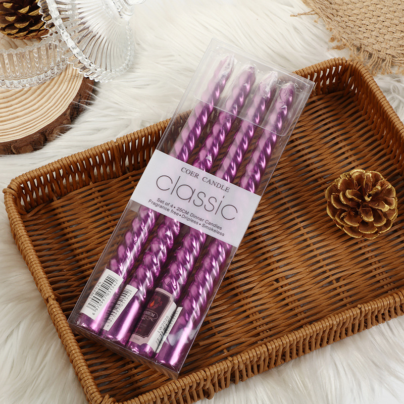 4 adet Avrupa tarzı Uzun saplı - Holiday Candle Set incelemesi ve fiyatı