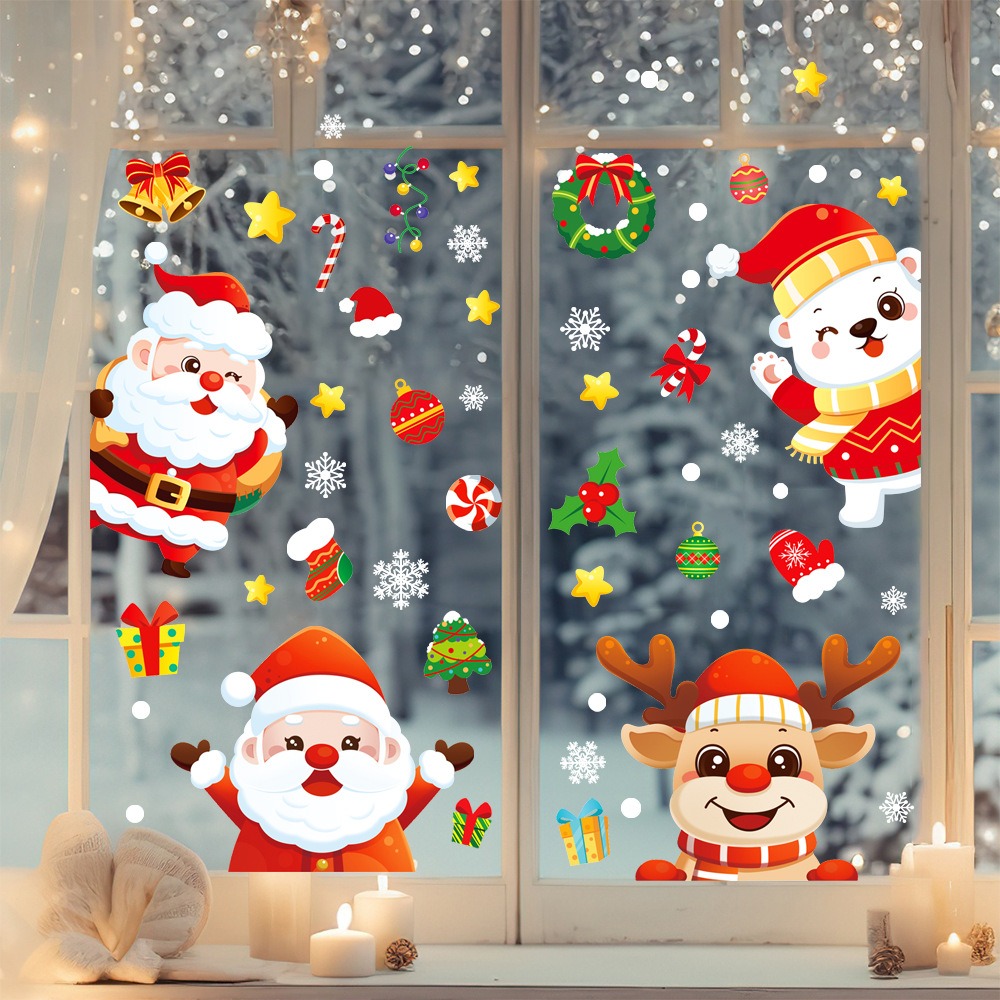 Karikatür Noel Baba Pencere Çı - Snowflake Window Decal incelemesi ve fiyatı