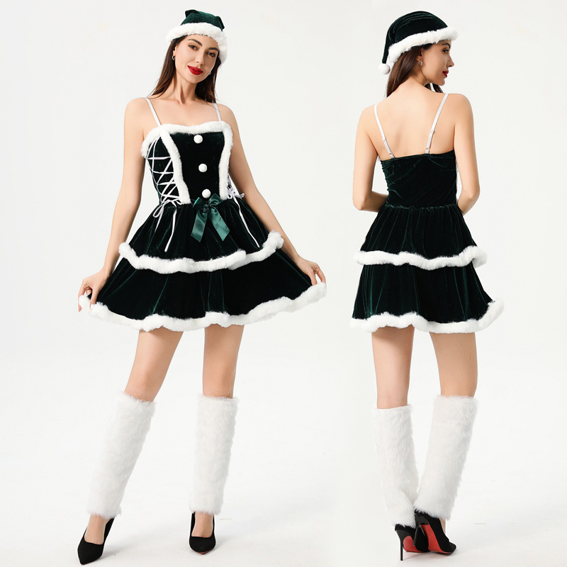 Karnaval Tatil Noel Baba Bayan - Elf Costume Christmas incelemesi ve fiyatı