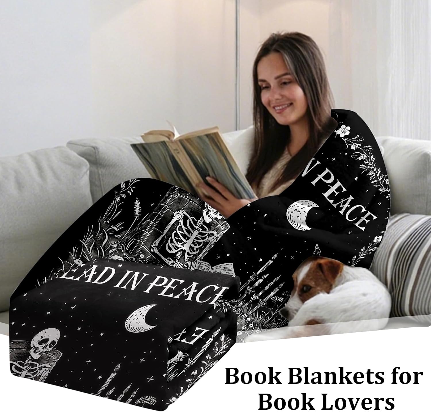 Gotik Cadılar Kitap Okuma Batt - Christmas Throw Blanket incelemesi ve fiyatı