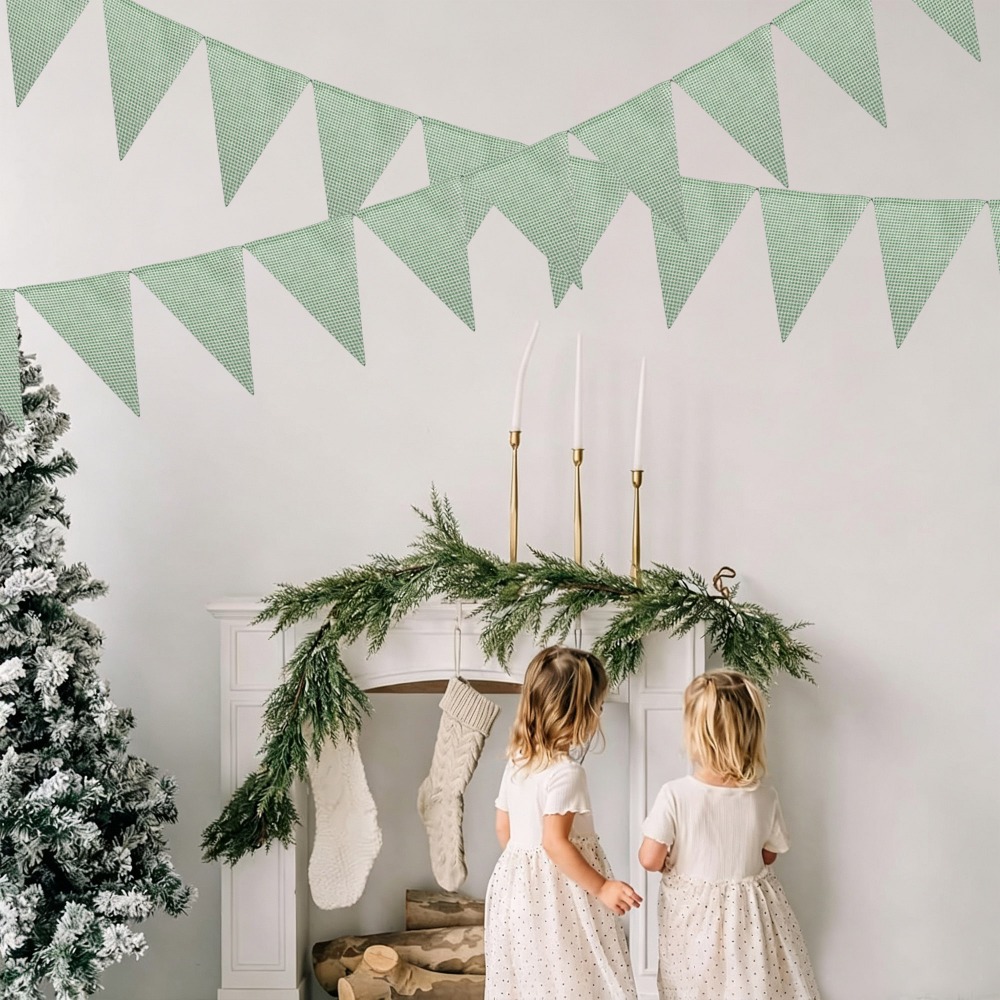 Adaçayı Yeşili Beyaz İnce Ekos - Christmas Throw Blanket incelemesi ve fiyatı