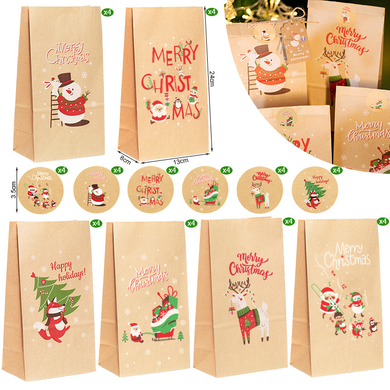 Noel hediyesi torba Kraft kağı - Advent Calendar Gift incelemesi ve fiyatı